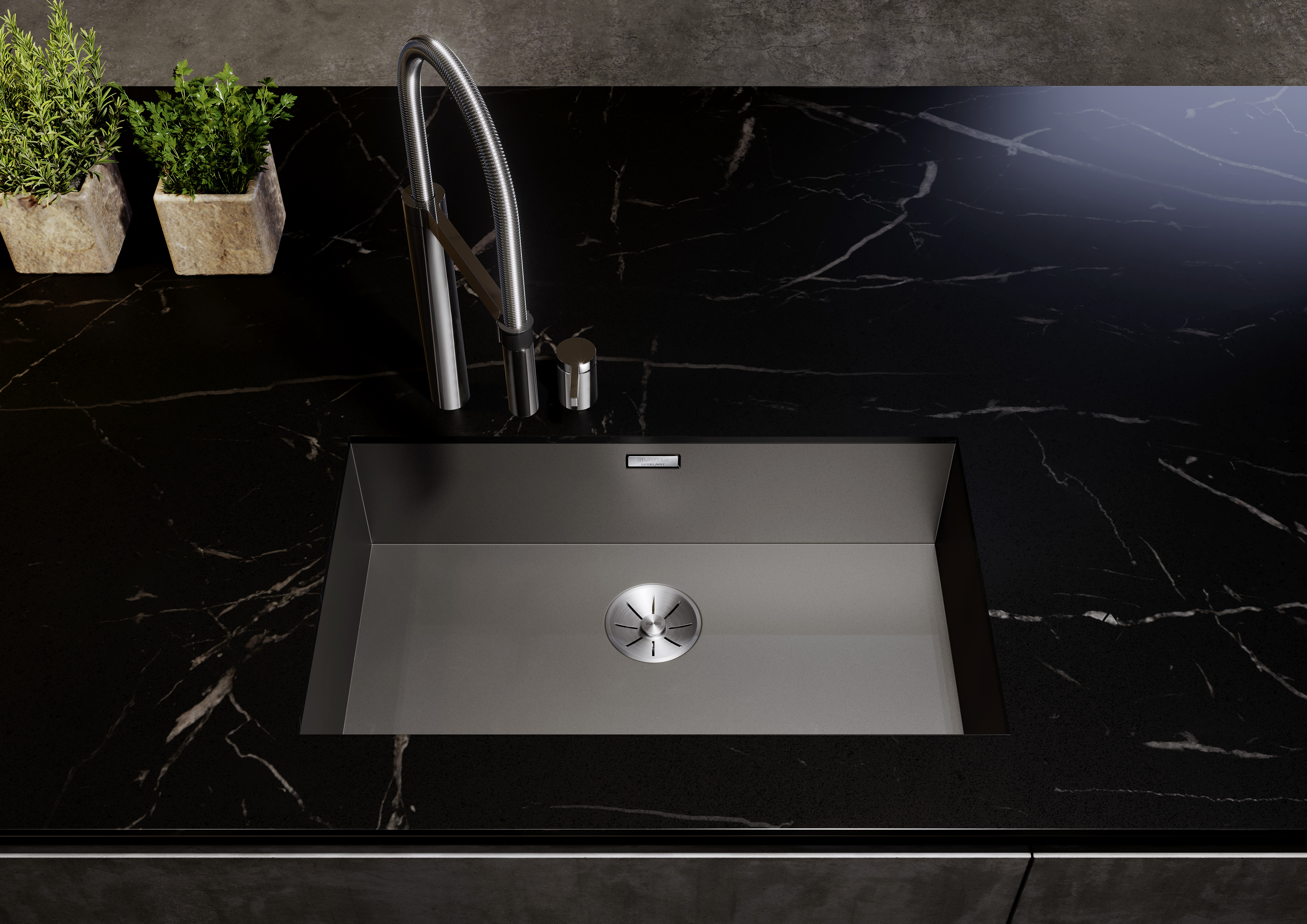 BLANCO ZEROX 700-U Dark Steel UXI